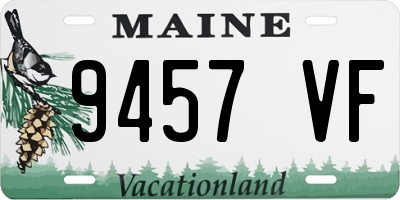 ME license plate 9457VF