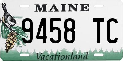 ME license plate 9458TC