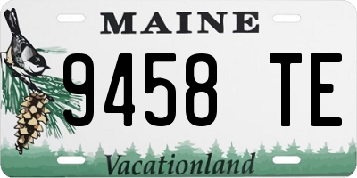 ME license plate 9458TE
