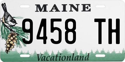 ME license plate 9458TH