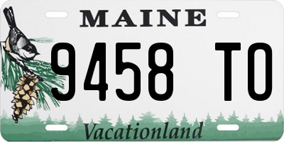 ME license plate 9458TO