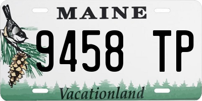 ME license plate 9458TP