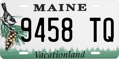 ME license plate 9458TQ