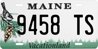ME license plate 9458TS