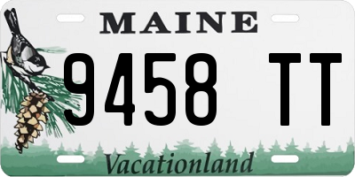 ME license plate 9458TT