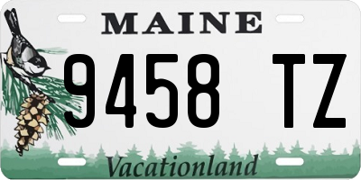 ME license plate 9458TZ