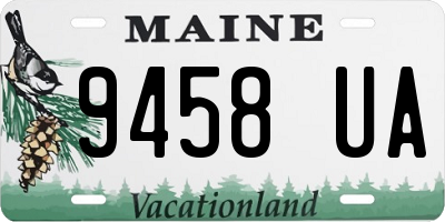 ME license plate 9458UA