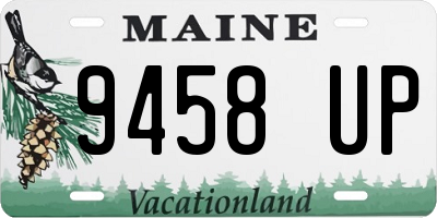 ME license plate 9458UP