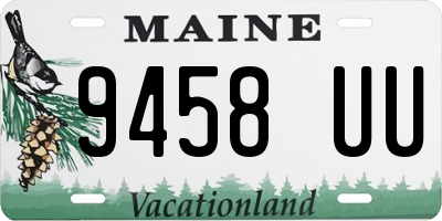 ME license plate 9458UU