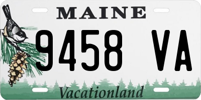 ME license plate 9458VA