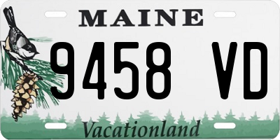 ME license plate 9458VD