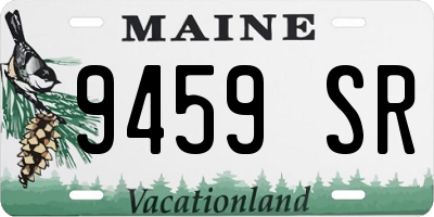 ME license plate 9459SR