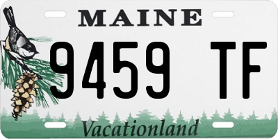 ME license plate 9459TF