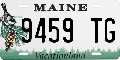 ME license plate 9459TG