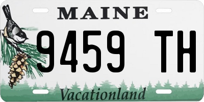ME license plate 9459TH