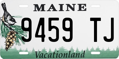 ME license plate 9459TJ