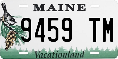 ME license plate 9459TM
