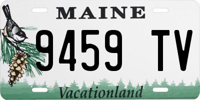 ME license plate 9459TV
