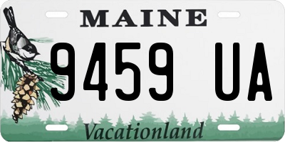 ME license plate 9459UA