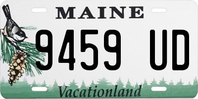 ME license plate 9459UD