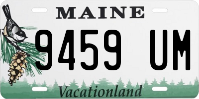 ME license plate 9459UM