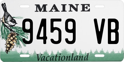 ME license plate 9459VB