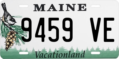 ME license plate 9459VE