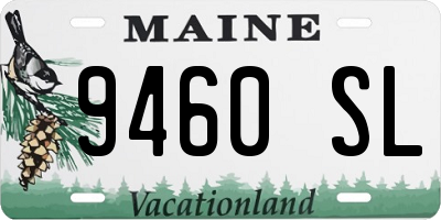 ME license plate 9460SL