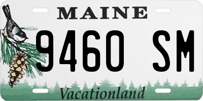 ME license plate 9460SM