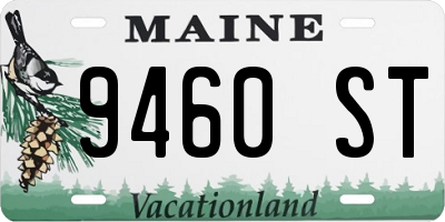 ME license plate 9460ST