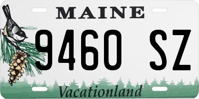 ME license plate 9460SZ