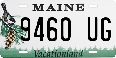 ME license plate 9460UG