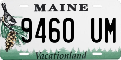 ME license plate 9460UM