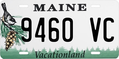 ME license plate 9460VC