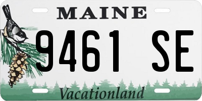 ME license plate 9461SE
