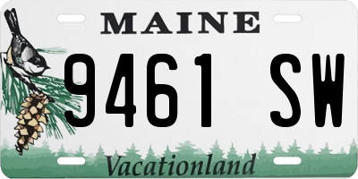 ME license plate 9461SW