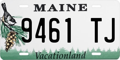 ME license plate 9461TJ