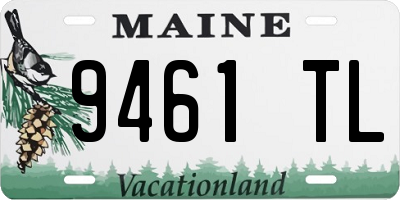 ME license plate 9461TL