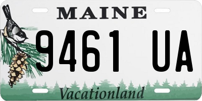 ME license plate 9461UA