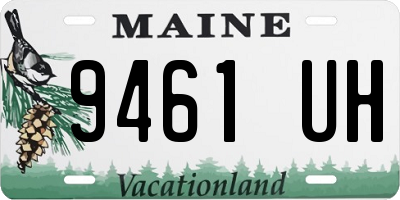 ME license plate 9461UH