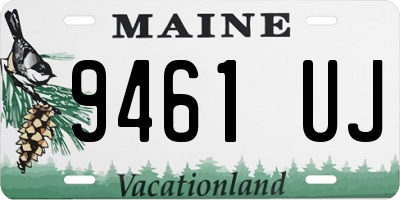 ME license plate 9461UJ
