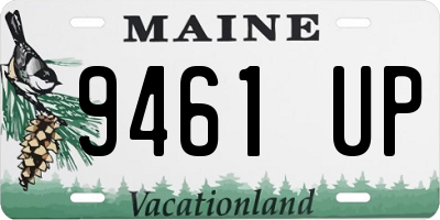 ME license plate 9461UP