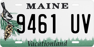 ME license plate 9461UV