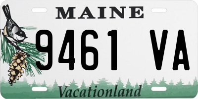 ME license plate 9461VA