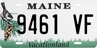 ME license plate 9461VF