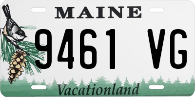 ME license plate 9461VG