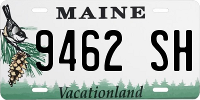 ME license plate 9462SH