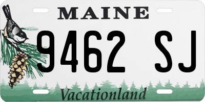 ME license plate 9462SJ