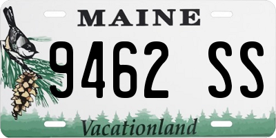 ME license plate 9462SS