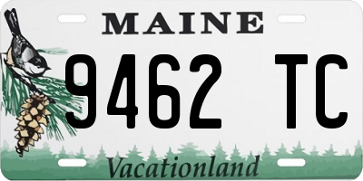 ME license plate 9462TC